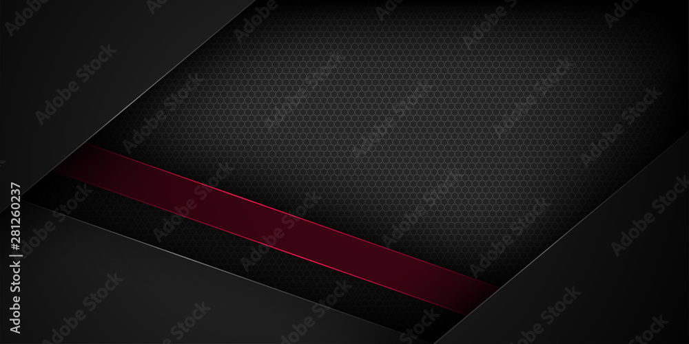 Aufkleber black abstract vector background with overlapping characteristics.