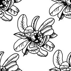 seamless pattern with flower