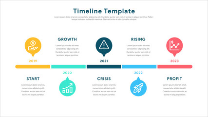 Infographic elements for content, diagram, flowchart, steps, parts, timeline, workflow, chart with five options. Vector illustration