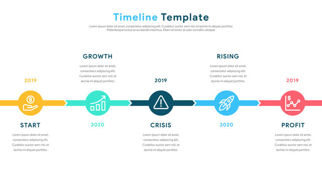 Infographic elements for content, diagram, flowchart, steps, parts, timeline, workflow, chart with five options. Vector illustration