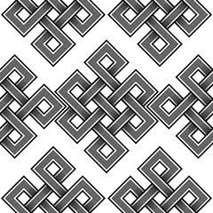 Celtic square figure isolated on dark background