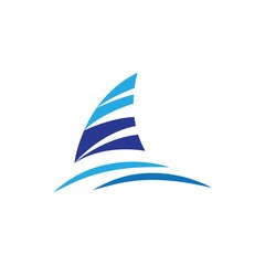 cruise ship Logo Template vector icon design