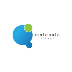 Molecule logo template vector icon
