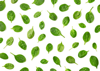 Pattern of fresh spinach leaves