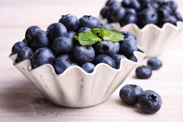 Ripe fresh blueberries