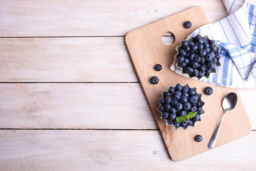 Ripe fresh blueberries