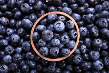 Fresh ripe blueberries