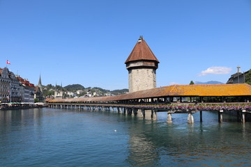 Lucerne's Bridge, switzerland