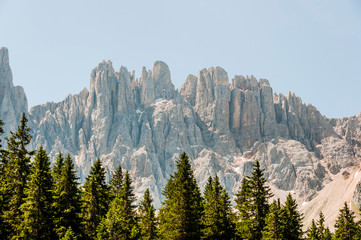 Dolomiten, Latemargruppe, Latemar, Gebirge, Alpinismus, Klettersport, Wanderweg, Südtirol, Sommer, Italien