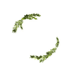 Watercolor christmas wreath