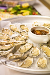 Buffet lors d'un mariage durant le souper