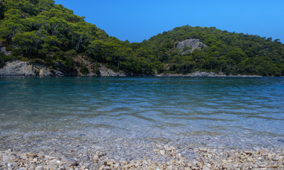 Oludeniz, Turkey. Blue Lagoon. View of the mountains, and sea