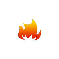 Fire flames icon logo design template