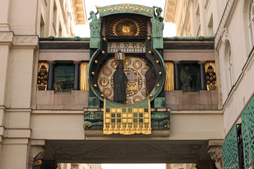 Anchor Clock in Hoher Markt Vienna Austria