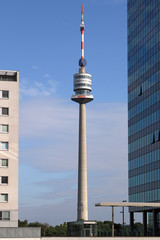 Naklejka premium tv tower landmark Vienna Austria
