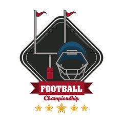 Football sport championship tournament emblem