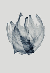 Plastic bag, plastic waste. Zero waste and eco living concept background.