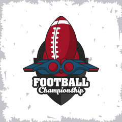Football sport championship tournament emblem