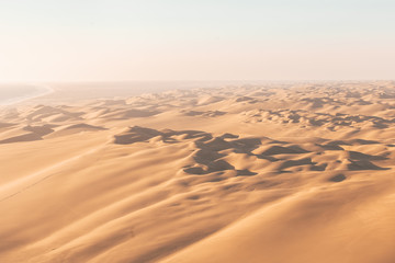 Fototapeta na wymiar Namib Dunes from above