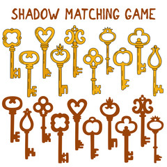 Shadow matching game keys