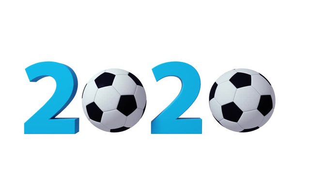 Football 2020 design background on a White Background
