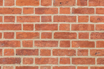Wand aus Ziegelsteinen