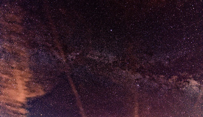 beautiful night starry shining sky