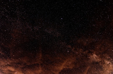 beautiful night starry shining sky