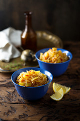 Homemade Asian fried noodles with vegetables