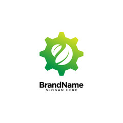Mechanical Leaf Logo Design Inspiration