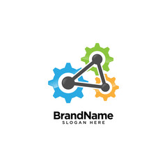 Mechanical Gear Logo Design Inspiration