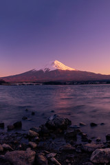 Mt. Fuji at kawaguchiko Fujiyoshida, Japan.