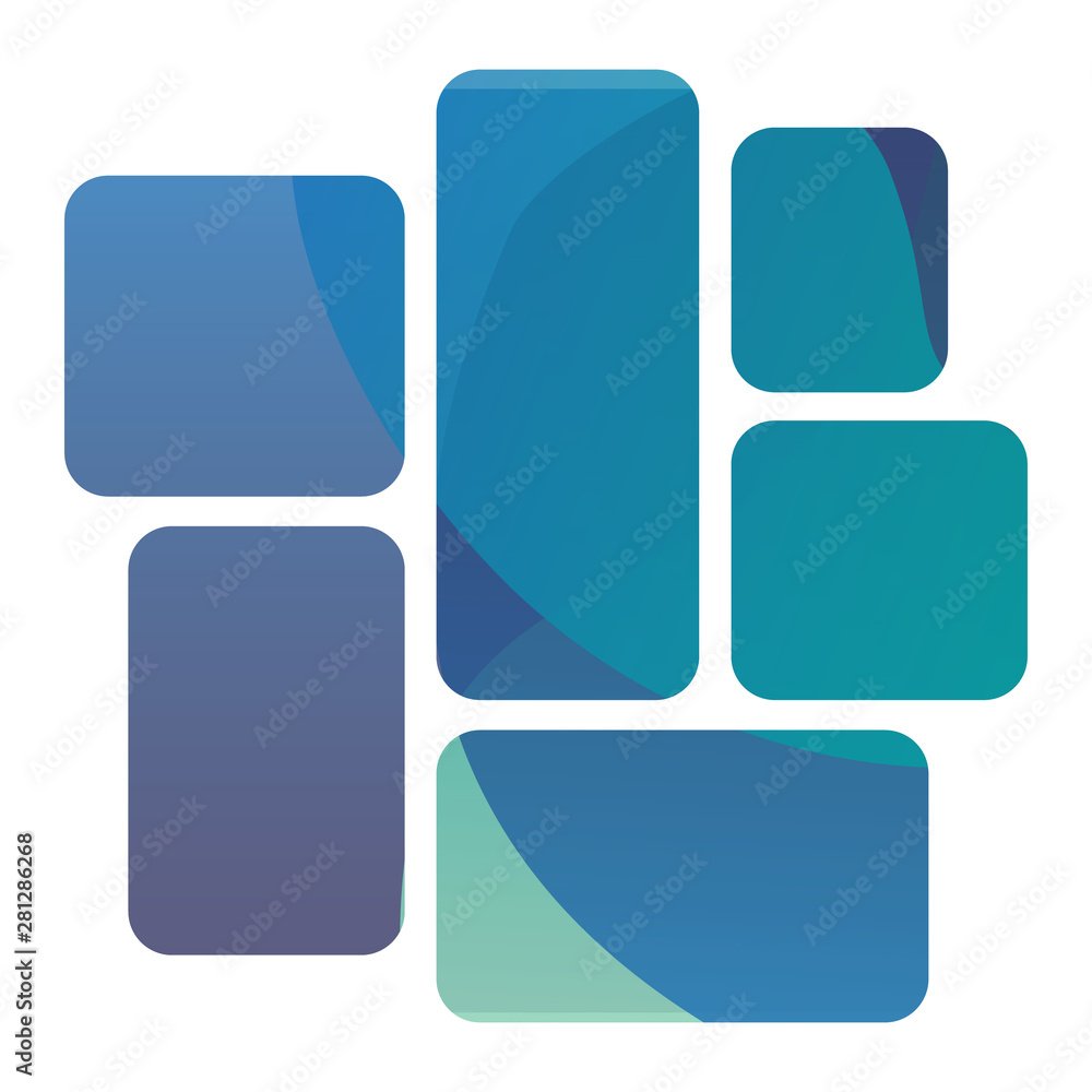 Poster abstract blurred gradient mesh background. colorful smooth banner template