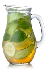 Cucumber basil lemonade jug, paths