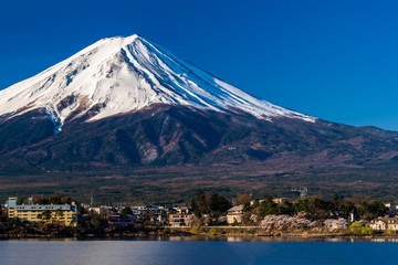 Mt. Fuji at kawaguchiko Fujiyoshida, Japan.