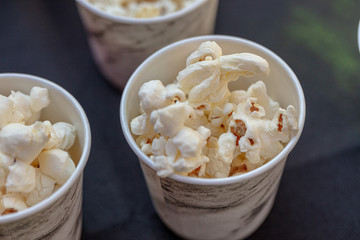 Popcorn in Small Serving Cups