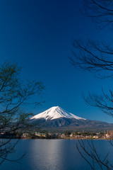 Mt. Fuji at kawaguchiko Fujiyoshida, Japan.