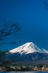 Fototapeta premium Mt. Fuji at kawaguchiko Fujiyoshida, Japan.