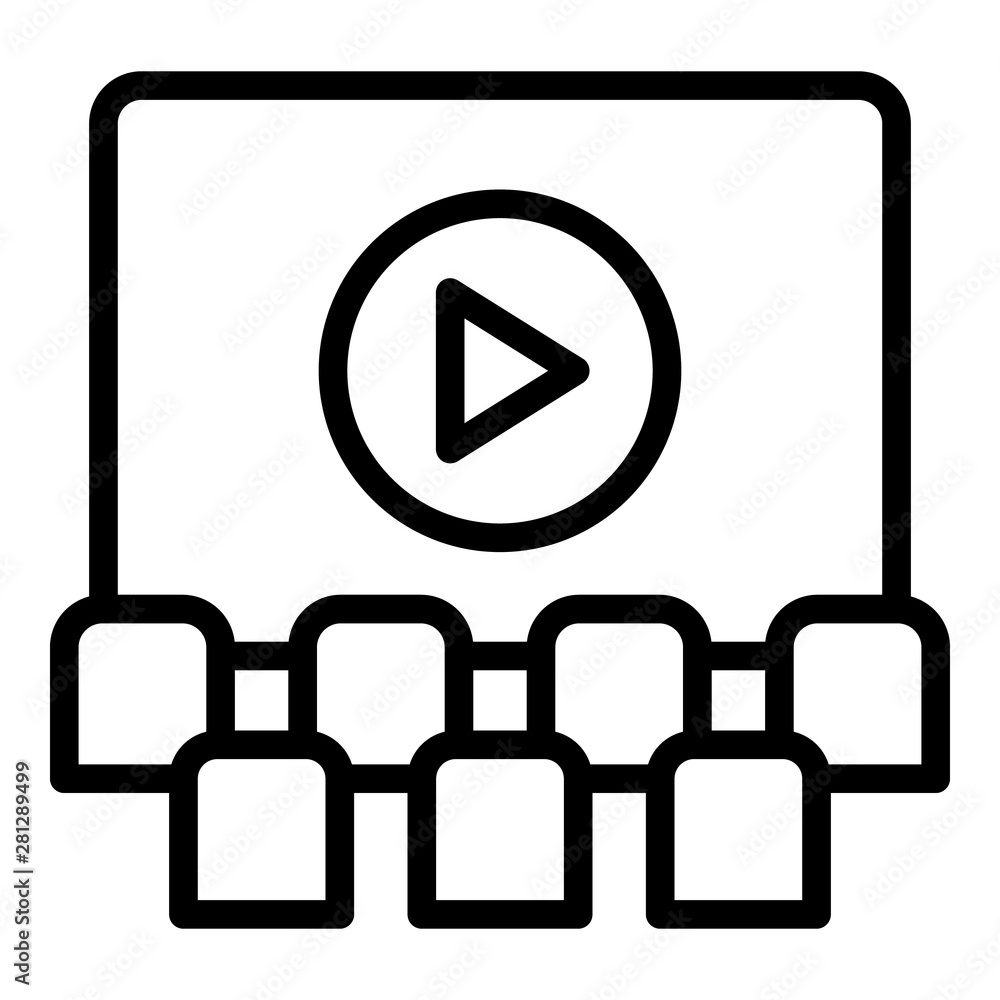 Poster lack of target audience icon. outline lack of target audience vector icon for web design isolated on