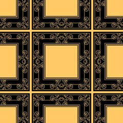 Vintage golden ornate seamless retro pattern. Modern art deco textured background for wallpapers, wrapping papers and other designs