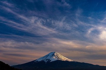 Mt. Fuji at kawaguchiko Fujiyoshida, Japan.