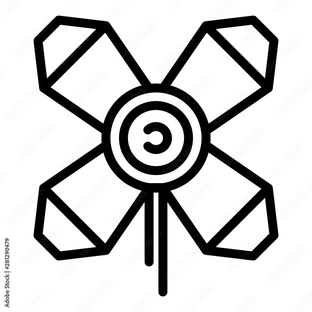 Poster searchlight icon. outline searchlight vector icon for web design isolated on white background