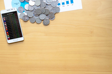 Mobile smart phone and graph report