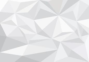 Abstract triangle 3D background. White geometric shapes.