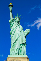 Fototapeta premium the liberty with blue sky