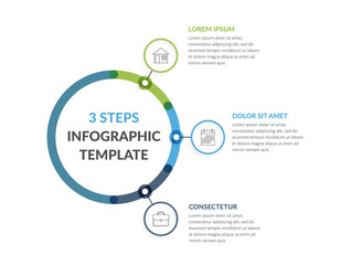 Infographic Template with Three Elements