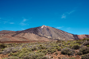 Fototapeta premium Landscape view of Teide, highest volcano and mountain in Spain