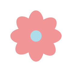 cute flower garden plant decorative icon