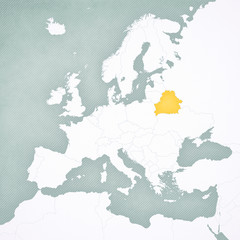 Map of Europe - Belarus