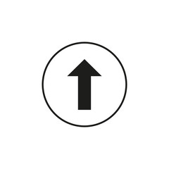 Up Arrow icon. Vector illustration, flat design.